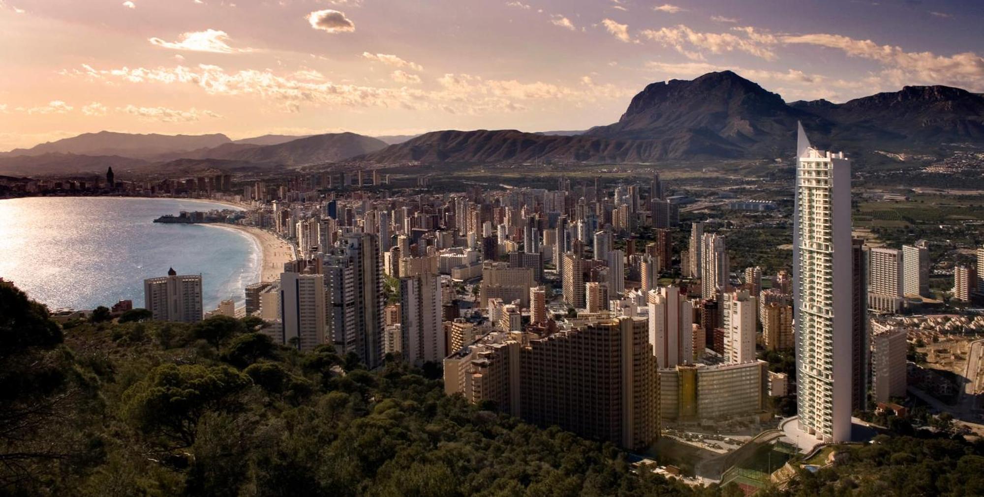 Appartement Skyline 18 Terraza Privada Con Impresionantes Vistas Al Mar à Benidorm Extérieur photo