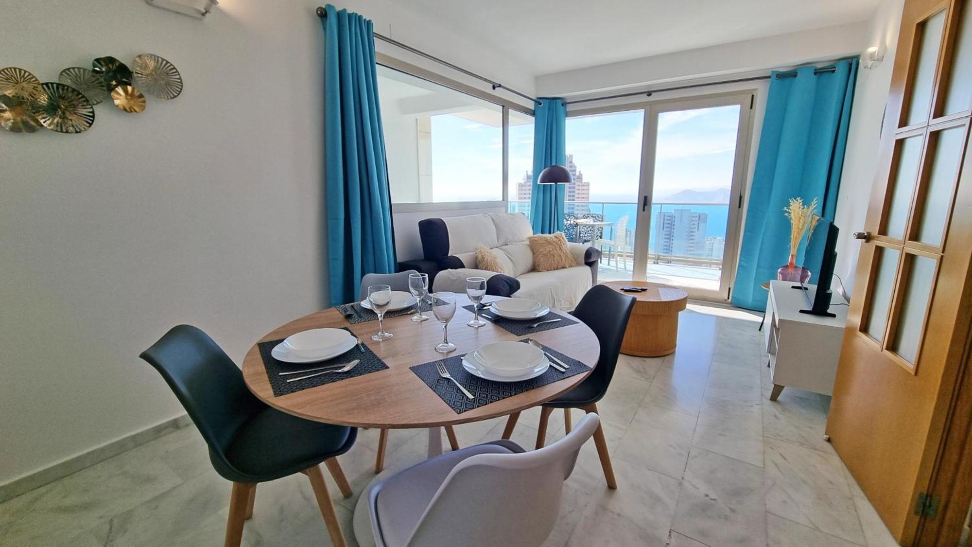Appartement Skyline 18 Terraza Privada Con Impresionantes Vistas Al Mar à Benidorm Extérieur photo