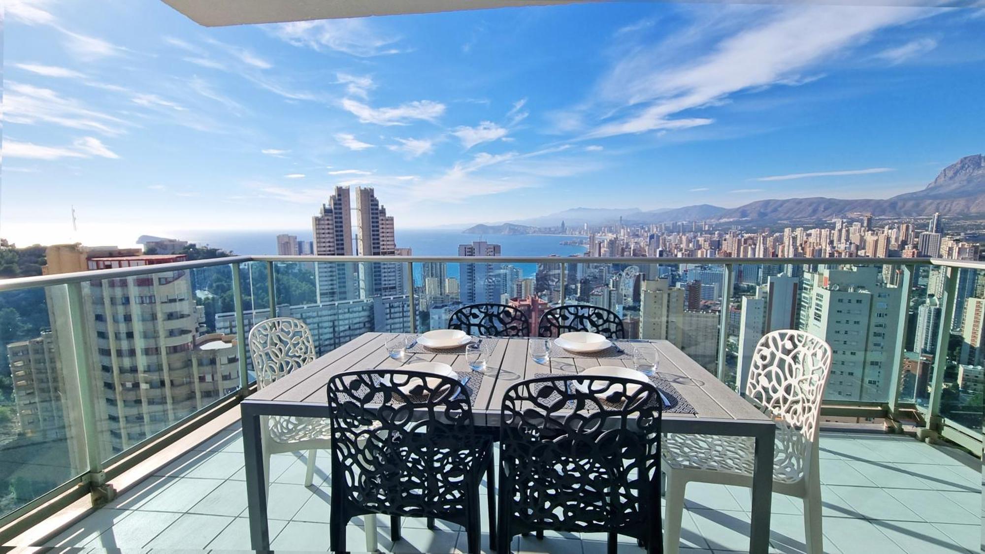 Appartement Skyline 18 Terraza Privada Con Impresionantes Vistas Al Mar à Benidorm Extérieur photo